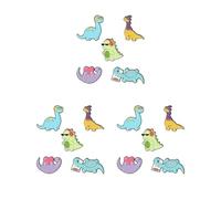 Broche de dinosaurio, bonito pin esmaltado, diseño de dibujos animados de animales, solapa para mochila, about 1.1x1 inch, Plástico, como se describe en
