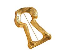 Broche de diseño único con diseño de ojo de cerradura, aleación ligera, accesorio de moda, accesorio de ropa para uso diario, aguja hueca de moda