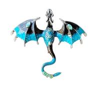 Broche De Dragón Esmaltado - Pin De Dragón Retro, Elegante De Alas De Dragón | Elegante Pin De Solapa, Accesorio Único Que Realza El Atuendo En Fiestas Y Eventos Especiales Con Un Toq, Consulte la