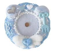 Broche de encaje multifuncional hecho a mano, soporte para insignias, base de bandeja llena para mujeres de moda