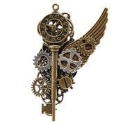 Broche de engranaje gótico, broche de aleación resistente retro steampunk | Pin y broche steampunk | Alfileres de joyería para mochila | Pin decorativo de solapa Steampunk a prueba de óxido para niños