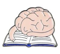 Broche de esmalte: cerebro neurología joyería mochila insignia, Klein, Metal no precioso