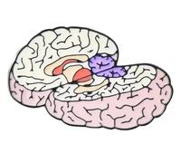 Broche de esmalte: cerebro neurología joyería mochila insignia, Klein, Metal no precioso