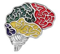 Broche de esmalte: cerebro neurología joyería mochila insignia, Klein, Metal no precioso