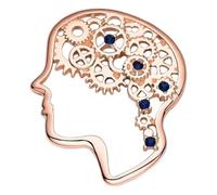 Broche de esmalte: cerebro neurología joyería mochila insignia, Klein, Metal no precioso