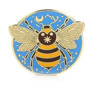Broche de esmalte de abeja celestial, con diseño de abejorro de solapa con broche de talismán, regalo de primera calidad