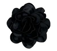 Broche de estilo francés, broche de solapa de flores hecho a mano de seda con forma de flores, accesorio de joyería para mujer