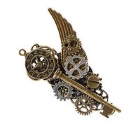 Broche de estilo steampunk, estilo vintage, estilo gótico victoriano, broche de estilo antiguo, broche de solapa steampunk, broche de estilo retro mecánico resistente, broche de solapa de moda para