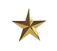 Broche de estrella de moda insignia de cinco puntas disfraz decoración accesorio elegante señoras ropa adorno pequeño pin de solapa, talla única, como se describe