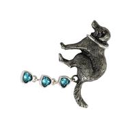 Broche de excremento de perro de moda, materiales de aleación resistente, accesorio ideal para adultos que aman destacar joyas divertidas, talla única, como se describe
