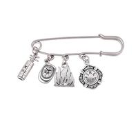 Broche de extintor de bomberos, regalos de Navidad para hijo, nieto, regalo para mejor amigo, bombero, regalo de jubilación para papá, abuelo, bombero, regalo para hombres, bomberos