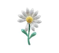 Broche De Flor Broche de Margarita exquisito for hombre y mujer, alfileres con forma de girasol de planta delicada, 1 ud.