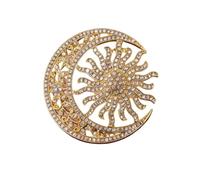Broche de flor de aleación con superficies lisas, fácil de limpiar para múltiples estilos, broche de girasoles de aleación