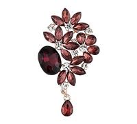 Broche de Flor de Hielo, Broche de Flor de Hielo de Cristal, Accesorios de Ropa de Ramillete de Temperamento Retro