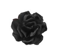 Broche de flores de 15 cm de tela con dije de rosa, accesorio elegante para fiesta, pin de solapa de moda para mujer, accesorio de ropa, talla única, como se describe