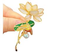 Broche De Flores De Aleación Arte Floral Colorido Pon Elegante