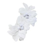 Broche de flores de poliéster, elegante broche de solapa para vestido de novia, ramillete para uso diario en fiestas, elegante pin de tela