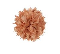 Broche de flores de tela hecho a mano de 12 cm para mujeres y niñas, a la moda, hilo dorado, rayas de peonía, broches de solapa para el pelo, delicados aniversarios, bodas, festivales, vestidos