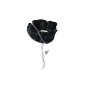 Broche de flores grandes, broche acrílico rosa para mujer, para ropa de hombre y mujer, Piedra Vidrio Piedra Esmaltado cristal, zirconia cúbica Ágata Obsidiana