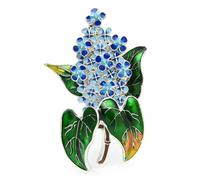 Broche de flores lilas para primavera, 4 colores, flor de clavo, fiesta, oficina, Piedra Vidrio Piedra Esmaltado cristal, No es una piedra preciosa