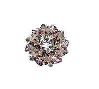 Broche de flores vintage 3 piezas, accesorio elegante y exquisito for el Día la Madre, Acción Gracias, pin esmaltado for mujer(Purple)
