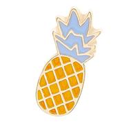 Broche de frutas de dibujos animados, insignia creativa, punk, joyería con textura de aleación para entusiastas de la moda y regalos creativos, talla única, como se describe