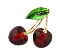 Broche de frutas de jardín juguetón adorno de metal textura perfecta decoración adecuada para ropa y accesorios delicado broche