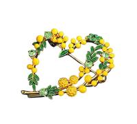 Broche de frutas para regalo artístico, elegante insignia de fiesta, textura de aleación, adecuado para fiestas y regalo de corazón, Medio, como se describe