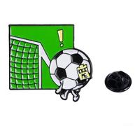 Broche de fútbol edición 2026, pin de aleación de zinc para bufandas y camisas, joyería deportiva, 4 x 3 cm, CZ0745-4, Metal Construcción resistente y ligera que garantiza un uso duradero y