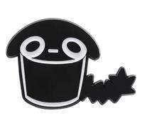 Broche de gato: taza de agua divertida gato de dibujos animados con escoba - pin esmaltado, Klein, Metal no precioso