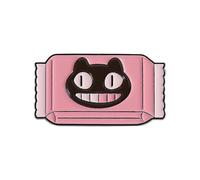 Broche de gato y galleta, pin de solapa de aleación de zinc dulce y fresco, QHXZ3977, Metal, Ágata