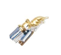 Broche de gatos adorables Pin de animal elegante alfiler de solapa textura de aleación para mochila y tela decoración vintage gato broche, talla única, como se describe