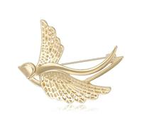 Broche de golondrina de moda, pieza de joyería, aleación de construcción, pin de solapa para oficina, fiestas, atuendo casual, mejora de uso diario, talla única, como se describe