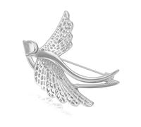Broche de golondrina de moda, pieza de joyería, aleación de construcción, pin de solapa para oficina, fiestas, atuendo casual, mejora de uso diario, talla única, como se describe