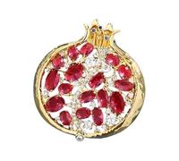 Broche de granada único que simboliza la riqueza Construcción de aleación para uso a largo plazo y varios estilos Broche de granada único