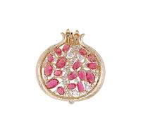 Broche de granada único que simboliza la riqueza de la construcción de aleación para uso a largo plazo y varios estilos único broche de granada