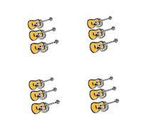 Broche De Guitarra Insignia De Estrella Broche De Moda Para Solapa Broche Divertido Para Todos Broche Gótico Broche De Guitarra Broche De Solapa 3 piezas x 4