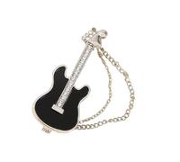 Broche de guitarra para ropa, joyería, hermoso accesorio, insignia con temática musical, textura de aleación, regalo para entusiastas de la moda, broche de guitarra, One Size, como se describe