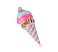 Broche de helado multiusos divertido y sofisticado, diseño elegante, accesorio portátil de moda para artistas, atuendo diario, accesorios de fiesta, talla única, como se describe