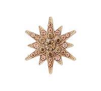 Broche de hexagrama contemporáneo para guardarropa profesional, accesorio de aleación de metal, diseño neutral de género, broche de aguja seguro, broche de hexagrama para hombres y mujeres