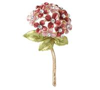 Broche de hortensia blanco hecho a mano, accesorio perfecto para reuniones de negocios y reuniones sociales, accesorio de buen gusto para mujer, talla única, como se describe