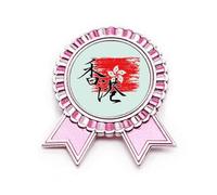 Broche de insignia de Hong Kong con bandera de Política Especial de Hong Kong, color rosa, Medium, Metal