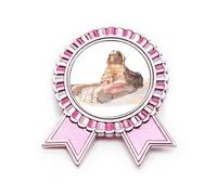 Broche de insignia de la Gran Esfinge de Giza en Egipto, color rosa, Medium, Metal