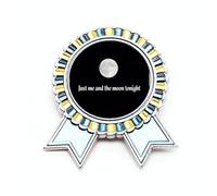 Broche de insignia de moda Art Deco de Me And Moon Photo, Medium, Metal