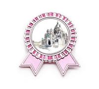 Broche de insignia de Sacre-Coeur in Paris Francia, color rosa, Medium, Metal