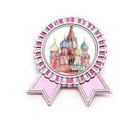 Broche de insignia del Gran Kremlin en Moscú Rusia, color rosa, Medium, Metal