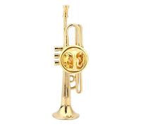 Broche de instrumento musical, hermoso broche, chapado en oro de moda para mujer niña dama, klein, chapado en oro, No es una piedra preciosa