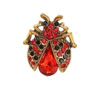 Broche de joyería Gogga de aleación ligera con deslumbrante adorno de pedrería en pecho para ropa de fiesta Broche de pedrería brillante Diseño de cierre seguro para trajes de fiesta y decoración