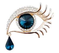 Broche de lágrima de ángel para mujer, broche de joyería original para mujer, broche de ángel para mujer, broche de ojo de lágrima con diamantes de imitación | aleación vintage de diamantes de