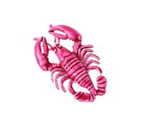 Broche de langosta llamativo en acabado brillante, aleación de zinc, acento de para looks diarios, ropa de vacaciones y vestimenta de fiesta Broche de langosta, accesorio de vacaciones